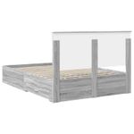 Casa si Gradina - Mobilier - Paturi si accesorii - Paturi - Cadru de pat cu headboard Gri Sonoma 160 x 200 cm Lemn compozit - Infinity.ro