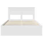 Casa si Gradina - Mobilier - Paturi si accesorii - Paturi - Cadru de pat cu headboard Alb 160 x 200 cm Lemn de pin masiv - Infinity.ro