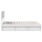 Casa si Gradina - Mobilier - Paturi si accesorii - Paturi - Cadru de pat cu headboard Alb 160 x 200 cm Lemn de pin masiv - Infinity.ro