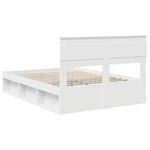 Casa si Gradina - Mobilier - Paturi si accesorii - Paturi - Cadru de pat cu headboard Alb 160 x 200 cm Lemn de pin masiv - Infinity.ro