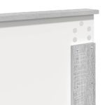 Casa si Gradina - Mobilier - Paturi si accesorii - Paturi - Cadru de pat cu headboard Gri Sonoma 140 x 190 cm Lemn compozit - Infinity.ro