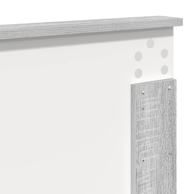 Casa si Gradina - Mobilier - Paturi si accesorii - Paturi - Cadru de pat cu headboard Gri Sonoma 140 x 190 cm Lemn compozit - Infinity.ro