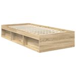 Casa si Gradina - Mobilier - Paturi si accesorii - Paturi - Cadru de pat cu headboard Sonoma 90 x 190 cm Lemn de pin masiv - Infinity.ro