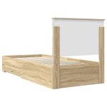 Casa si Gradina - Mobilier - Paturi si accesorii - Paturi - Cadru de pat cu sertar Stejar Sonoma 90 x 190 cm Lemn compozit - Infinity.ro