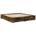 Casa si Gradina - Mobilier - Paturi si accesorii - Paturi - Cadru de pat Stejar fumuriu 180 x 200 cm Lemn compozit - Infinity.ro