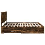 Casa si Gradina - Mobilier - Paturi si accesorii - Paturi - Cadru de pat Stejar fumuriu 180 x 200 cm Lemn compozit - Infinity.ro