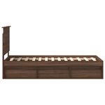 Casa si Gradina - Mobilier - Paturi si accesorii - Paturi - Cadru de pat Stejar inchis 75 x 190 cm Lemn de pin masiv - Infinity.ro