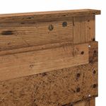 Casa si Gradina - Mobilier - Paturi si accesorii - Paturi - Cadru de pat cu headboard Lemn vechi 120 x 190 cm Lemn compozit - Infinity.ro