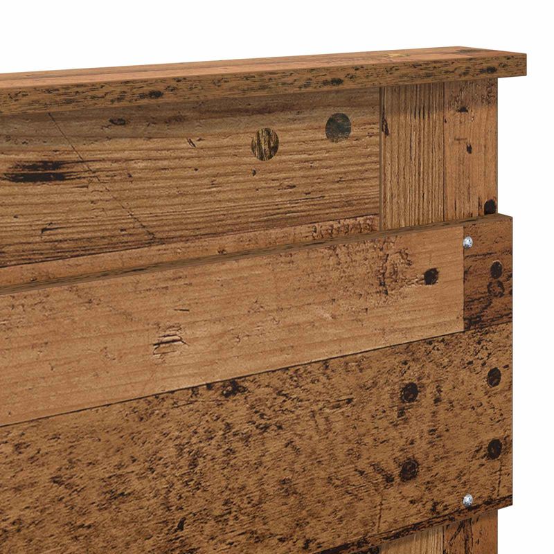 Casa si Gradina - Mobilier - Paturi si accesorii - Paturi - Cadru de pat cu headboard Lemn vechi 120 x 190 cm Lemn compozit - Infinity.ro