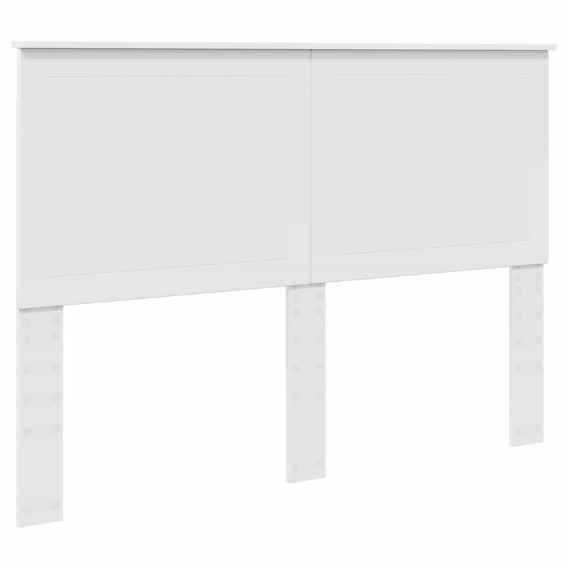 Casa si Gradina - Mobilier - Paturi si accesorii - Paturi - Cadru de pat cu headboard Alb 140 x 190 cm Lemn compozit - Infinity.ro