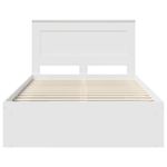 Casa si Gradina - Mobilier - Paturi si accesorii - Paturi - Cadru de pat cu headboard Alb 120 x 200 cm Lemn de pin masiv - Infinity.ro