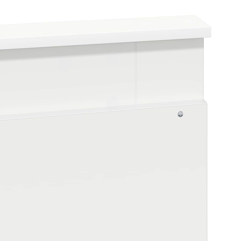 Casa si Gradina - Mobilier - Paturi si accesorii - Paturi - Cadru de pat cu headboard Alb 120 x 200 cm Lemn de pin masiv - Infinity.ro