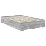 Casa si Gradina - Mobilier - Paturi si accesorii - Paturi - Cadru de pat cu headboard Gri Sonoma 120 x 190 cm Lemn compozit - Infinity.ro