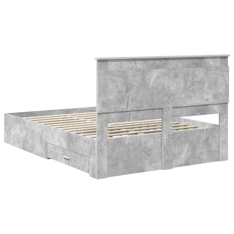Casa si Gradina - Mobilier - Paturi si accesorii - Paturi - Cadru de pat cu sertar cu headboard cu depozitare Lemn compozit - Infinity.ro