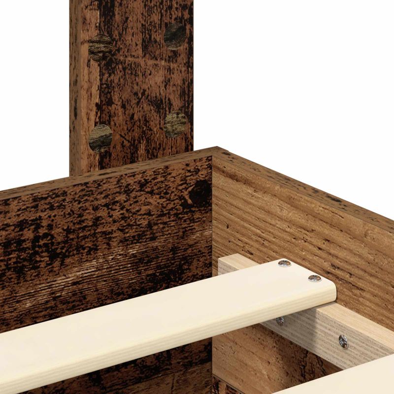 Casa si Gradina - Mobilier - Paturi si accesorii - Paturi - Cadru de pat cu headboard Lemn vechi 120 x 190 cm Lemn compozit - Infinity.ro