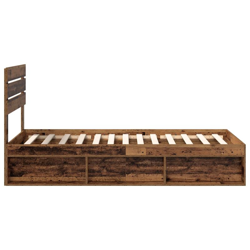 Casa si Gradina - Mobilier - Paturi si accesorii - Paturi - Cadru de pat Lemn vechi 90 x 190 cm Lemn de pin masiv - Infinity.ro