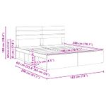 Casa si Gradina - Mobilier - Paturi si accesorii - Paturi - Cadru de pat cu headboard Beton 180 x 200 cm Lemn de pin masiv - Infinity.ro