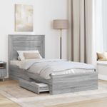Casa si Gradina - Mobilier - Paturi si accesorii - Paturi - Cadru de pat cu sertar cu headboard cu depozitare Lemn compozit - Infinity.ro