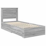 Casa si Gradina - Mobilier - Paturi si accesorii - Paturi - Cadru de pat cu sertar cu headboard cu depozitare Lemn compozit - Infinity.ro