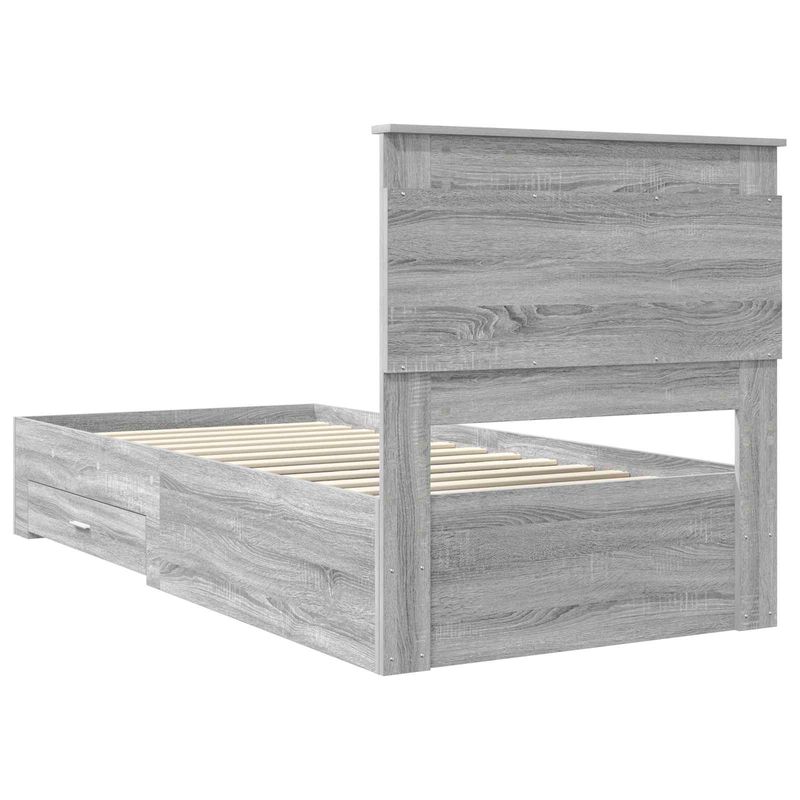 Casa si Gradina - Mobilier - Paturi si accesorii - Paturi - Cadru de pat cu sertar cu headboard cu depozitare Lemn compozit - Infinity.ro