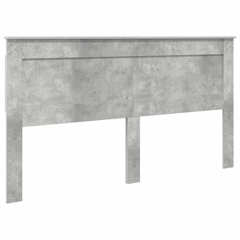 Casa si Gradina - Mobilier - Paturi si accesorii - Paturi - Cadru de pat cu headboard Beton 180 x 200 cm Lemn de pin masiv - Infinity.ro