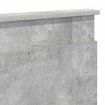 Casa si Gradina - Mobilier - Paturi si accesorii - Paturi - Cadru de pat cu headboard Beton 180 x 200 cm Lemn de pin masiv - Infinity.ro