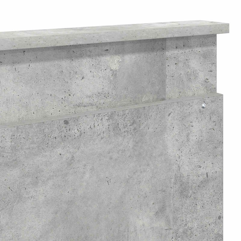 Casa si Gradina - Mobilier - Paturi si accesorii - Paturi - Cadru de pat cu headboard Beton 180 x 200 cm Lemn de pin masiv - Infinity.ro