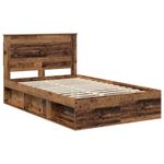 Casa si Gradina - Mobilier - Paturi si accesorii - Paturi - Cadru de pat Lemn vechi 135 x 190 cm Lemn de pin masiv - Infinity.ro
