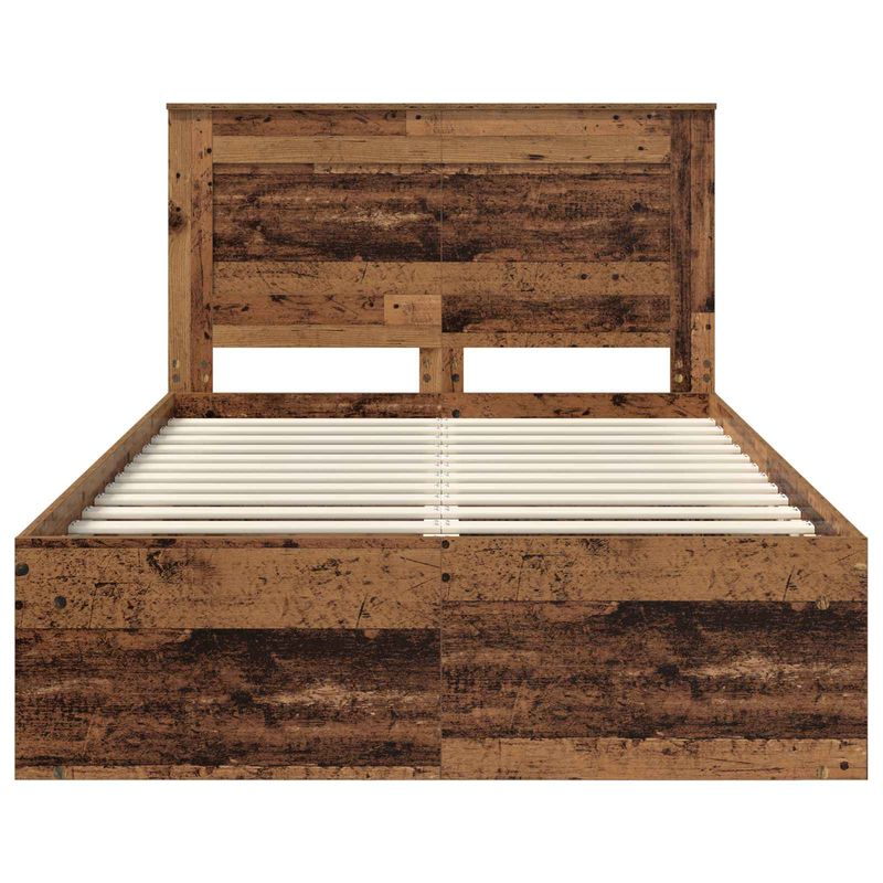 Casa si Gradina - Mobilier - Paturi si accesorii - Paturi - Cadru de pat Lemn vechi 135 x 190 cm Lemn de pin masiv - Infinity.ro