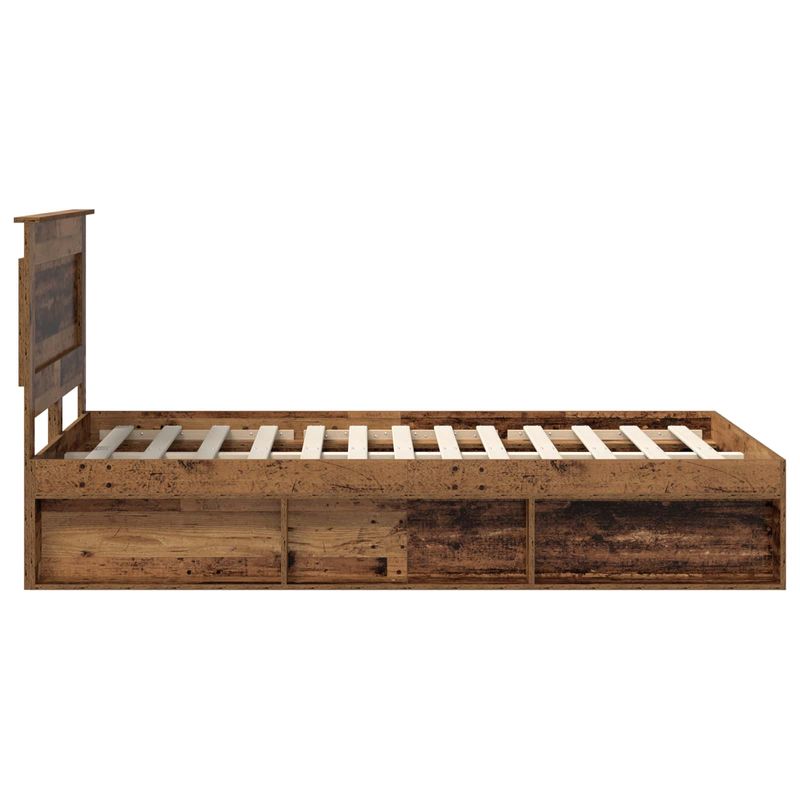 Casa si Gradina - Mobilier - Paturi si accesorii - Paturi - Cadru de pat Lemn vechi 135 x 190 cm Lemn de pin masiv - Infinity.ro