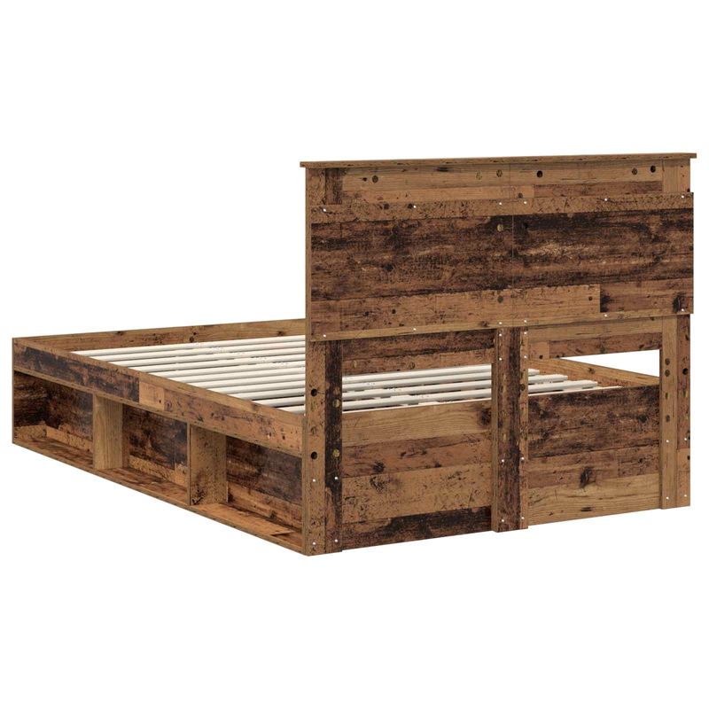 Casa si Gradina - Mobilier - Paturi si accesorii - Paturi - Cadru de pat Lemn vechi 135 x 190 cm Lemn de pin masiv - Infinity.ro