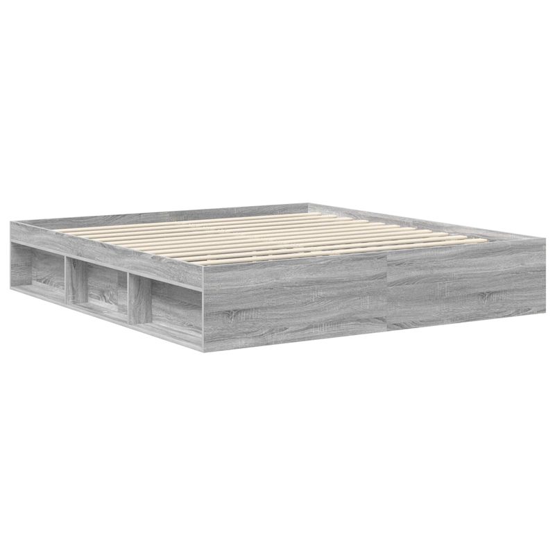 Casa si Gradina - Mobilier - Paturi si accesorii - Paturi - Cadru de pat Gri Sonoma 180 x 200 cm Lemn de pin masiv - Infinity.ro