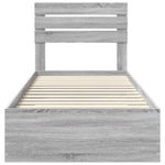 Casa si Gradina - Mobilier - Paturi si accesorii - Paturi - Cadru de pat cu sertar cu headboard cu depozitare Lemn compozit - Infinity.ro