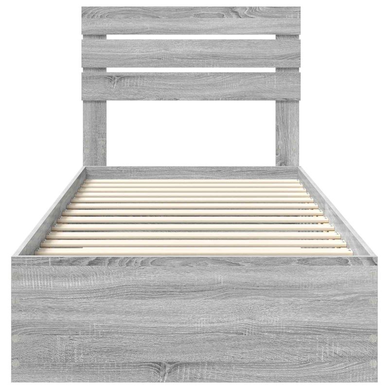 Casa si Gradina - Mobilier - Paturi si accesorii - Paturi - Cadru de pat cu sertar cu headboard cu depozitare Lemn compozit - Infinity.ro
