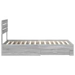 Casa si Gradina - Mobilier - Paturi si accesorii - Paturi - Cadru de pat cu sertar cu headboard cu depozitare Lemn compozit - Infinity.ro