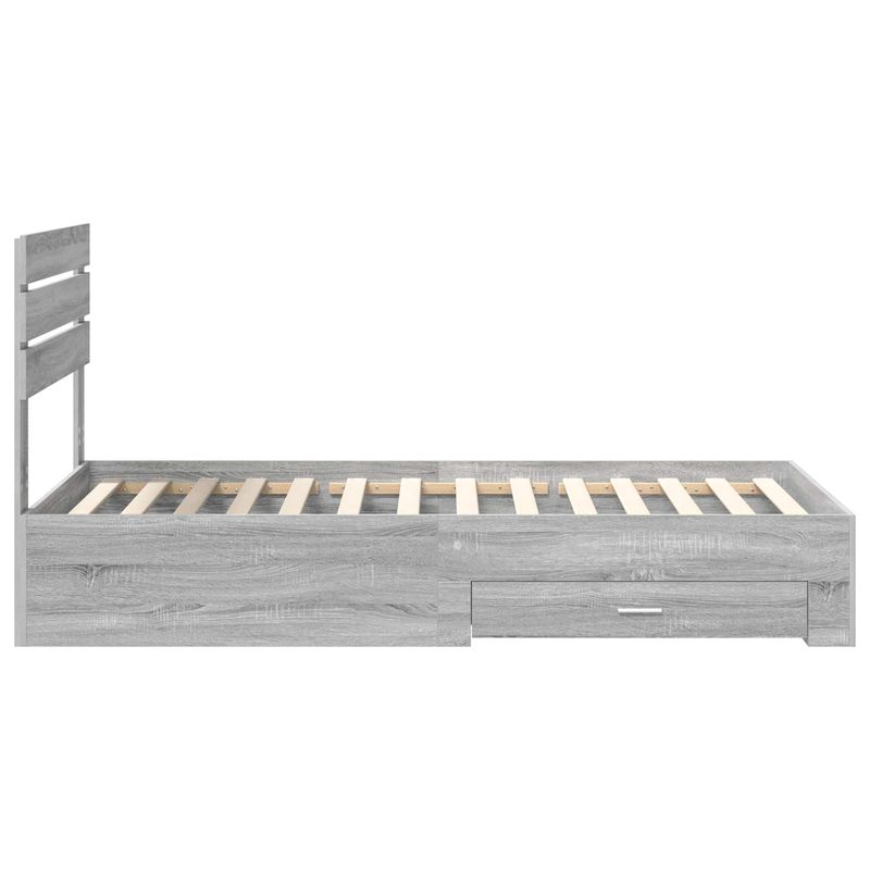 Casa si Gradina - Mobilier - Paturi si accesorii - Paturi - Cadru de pat cu sertar cu headboard cu depozitare Lemn compozit - Infinity.ro