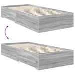 Casa si Gradina - Mobilier - Paturi si accesorii - Paturi - Cadru de pat cu sertar cu headboard cu depozitare Lemn compozit - Infinity.ro