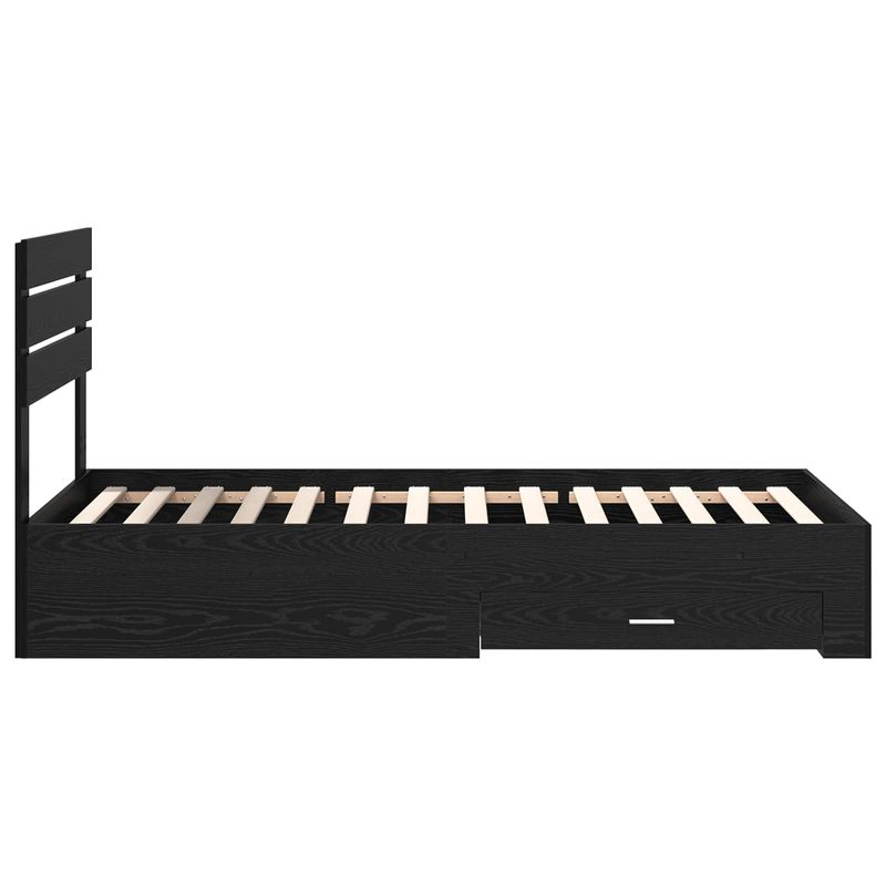 Casa si Gradina - Mobilier - Paturi si accesorii - Paturi - Cadru de pat cu sertar cu headboard cu depozitare Lemn compozit - Infinity.ro