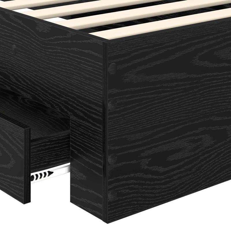 Casa si Gradina - Mobilier - Paturi si accesorii - Paturi - Cadru de pat cu sertar cu headboard cu depozitare Lemn compozit - Infinity.ro