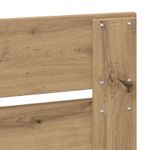 Casa si Gradina - Mobilier - Paturi si accesorii - Paturi - Cadru de pat Stejar artizanal 140 x 190 cm Lemn de pin masiv - Infinity.ro
