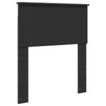 Casa si Gradina - Mobilier - Paturi si accesorii - Paturi - Cadru de pat cu headboard Negru 75 x 190 cm Lemn de pin masiv - Infinity.ro