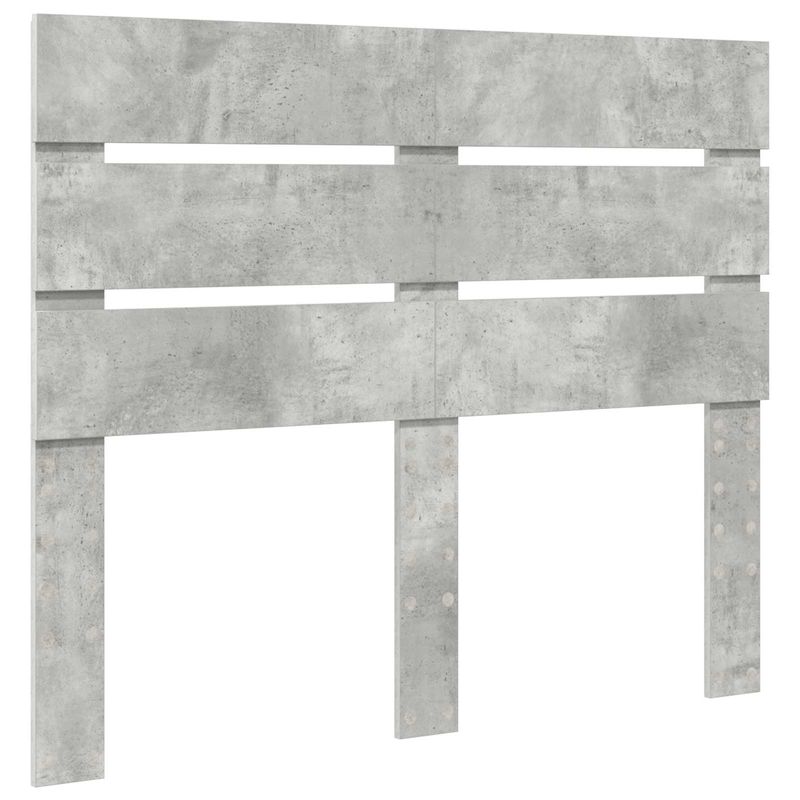 Casa si Gradina - Mobilier - Paturi si accesorii - Paturi - Cadru de pat cu headboard Beton 120 x 190 cm Lemn de pin masiv - Infinity.ro