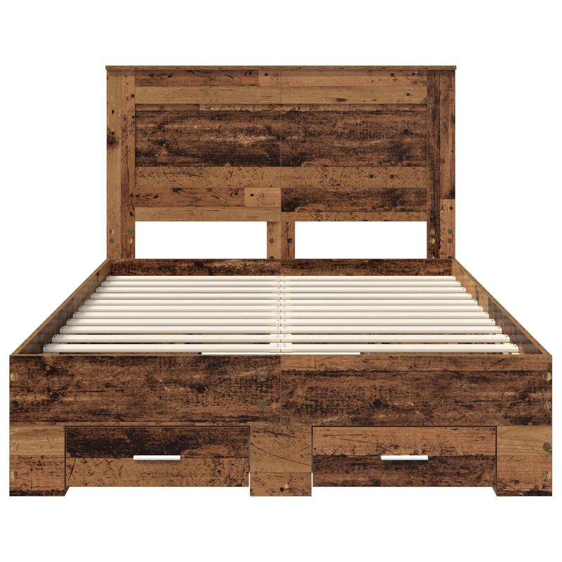 Casa si Gradina - Mobilier - Paturi si accesorii - Paturi - Cadru de pat cu sertar cu headboard cu depozitare Lemn compozit - Infinity.ro