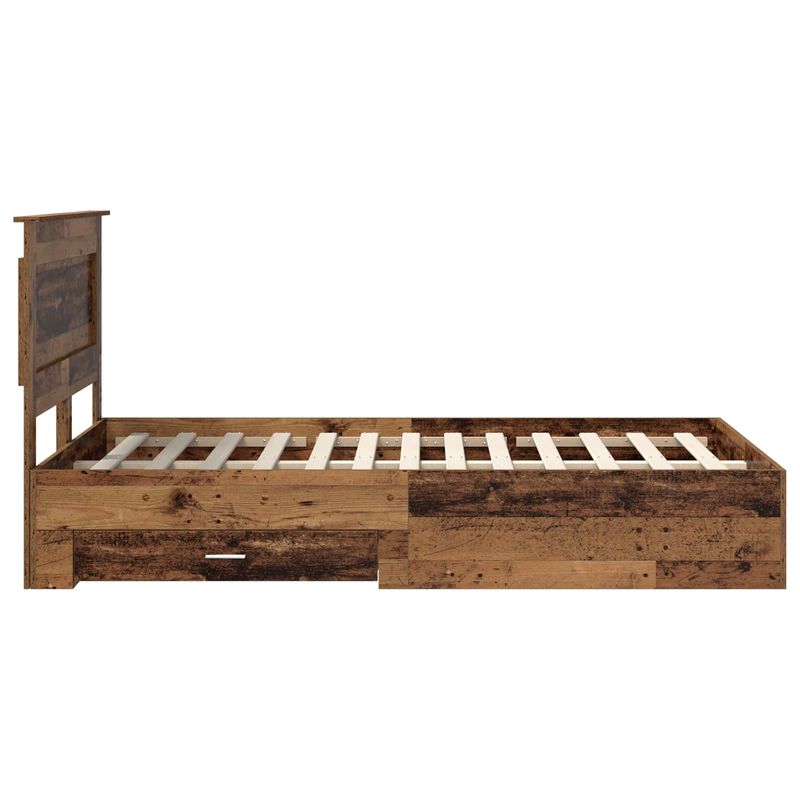 Casa si Gradina - Mobilier - Paturi si accesorii - Paturi - Cadru de pat cu sertar cu headboard cu depozitare Lemn compozit - Infinity.ro