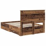 Casa si Gradina - Mobilier - Paturi si accesorii - Paturi - Cadru de pat cu sertar cu headboard cu depozitare Lemn compozit - Infinity.ro