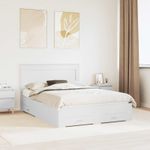 Casa si Gradina - Mobilier - Paturi si accesorii - Paturi - Cadru de pat cu sertar cu headboard cu depozitare Lemn compozit - Infinity.ro