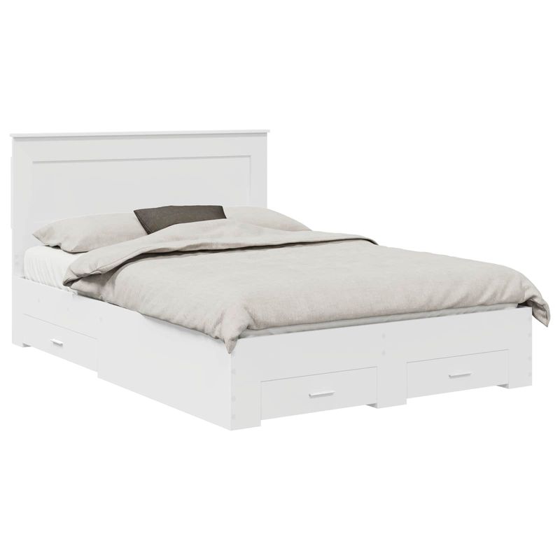 Casa si Gradina - Mobilier - Paturi si accesorii - Paturi - Cadru de pat cu sertar cu headboard cu depozitare Lemn compozit - Infinity.ro