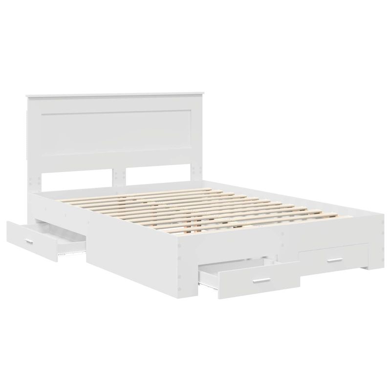 Casa si Gradina - Mobilier - Paturi si accesorii - Paturi - Cadru de pat cu sertar cu headboard cu depozitare Lemn compozit - Infinity.ro