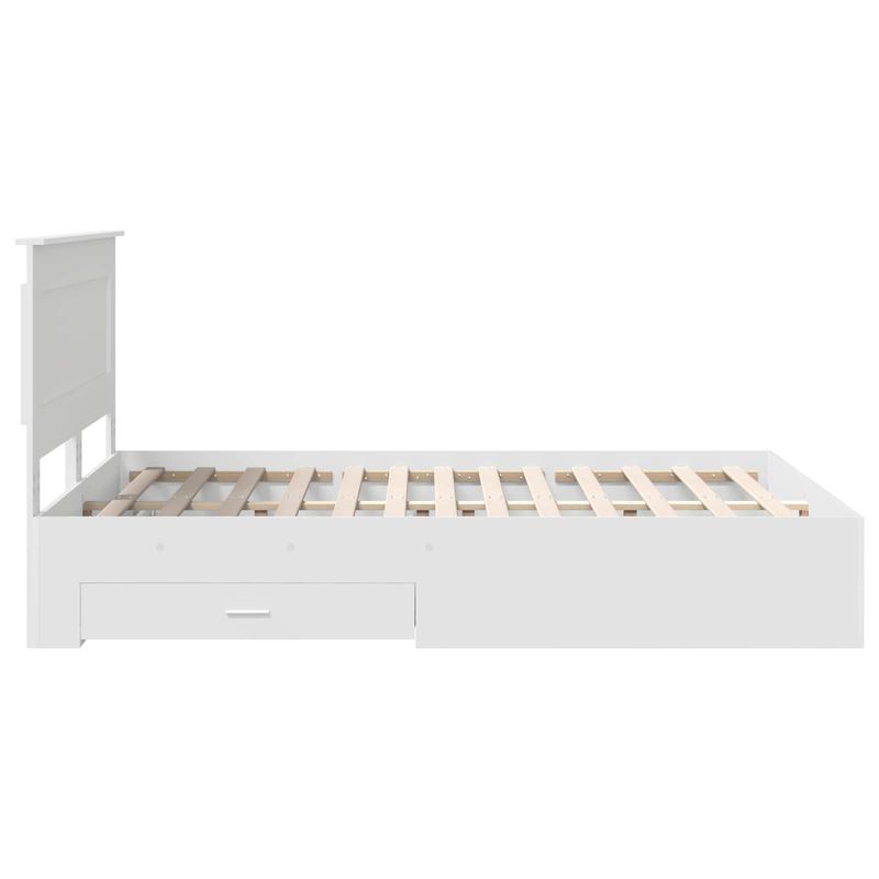 Casa si Gradina - Mobilier - Paturi si accesorii - Paturi - Cadru de pat cu sertar cu headboard cu depozitare Lemn compozit - Infinity.ro