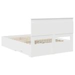 Casa si Gradina - Mobilier - Paturi si accesorii - Paturi - Cadru de pat cu sertar cu headboard cu depozitare Lemn compozit - Infinity.ro